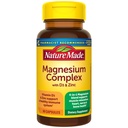 Nature Made Magnesium Complex supplement med D-vitamin & zink til immunforsvar, Magnesium Glycinat, Malat, Citrate & Oxide til muskel, nerve, hjerte & ben Support, 60 kapsler, 30 dages forsyning