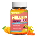 3000MG Mullein Gummies, Extra Strength Mullein Leaf Extract med Quercetin, Bromelain for Lung Detox & Immunsupport, Mango Flavor, 60 Greve