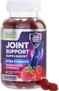 Fælles supportsupplement - Ekstra styrke Glucosamine Gummy understøtter Joints Sundhed & Fleksibilitet for Tilbage, Knæler, Hænder - Naturlige E-vitamin immunforsvar - Bedste Gummies for kvinder og mænd - 120 Gummies