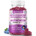 Sugar Free 2000mg Glucosamine Chondroitin Gummies, Extra Strength Glucosamine with Chondroitin MSM & Gurmerisk, Joint Support Supplement, Antioxidant immunforsvar - 60 Gummies