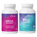 Mikrobiome Labs MegaSporeBiotic Spore- Based Probiotika (60 kapsler) + PyloGuard Postbiotic L. reuteri DSM 17648 Supplement til fremme af kroppens eliminationsproces (30 kapsler) - 2 produkter