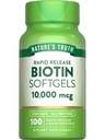 Nature 's Truth Biotin 10,000mcg- 124; Rapid Release Softgels - 124; 100 Greve - 124; Non- GMO & Gluten Free Supplement