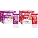 Quest Frosted Cookies Twin Pack med fødselsdag Cake 1g Sukker 10g Protein 2g Net Carbs Gluten Gratis 8 Grev og Jordbær Cake 1g Sukker 10g Protein 2g Net Carbs Gluten Gratis 16 Cookies