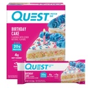 Quest Nutrition Fødselsdag Cake Protein Barer, 20g Protein, 4g netto kulhydrater, 1g sukker, Gluten Free, Keto Friendly, 4 Greve