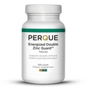 PERQUE Energized Double Zink Guard 100 Tabs - Dual- Form Zink tillæg med picolinat & citrat - Understøtter immunforsvar, hud & cellulær sundhed - Høj- Absorption, Non- GMO, Gluten- Free Formel - 100ct