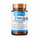 Zinc7: 7- in-1 Zinkkompleks 50mg - Maksimal Absorption til immunforsvar, Deep Sleep & All- Day Energy against 124; Hormonbalance, Mental Focus & Metabolisme Support