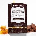 Bedre Alt Chokolade Shilajit Honning Sticks 75% Fulvic Acid & 85 + Trace Minerals Chocolate- Infunded Raw Honey Himalayan Shilajit Energy Booster 30 Sticks Natural Stamina & Endurance Support
