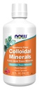 Now Foods Kosttilskud, Kolloide Minerals Flydende, Plant Derived, Essential Trace Minerals, Hindbær, 32-Ounce