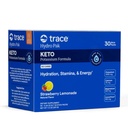 Trace Minerals Hydro Pak Keto - Electrolyte Replenisation Drink Mix - 1000 mg Kalium Plus 70 understøtter energi, Stamina, & Hydration - Jordbær Lemonade Flavor - 30 Servering