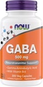 Nu Kosttilskud GABA 500 mg kapsler, Premium GABA supplement til stress Relief, Vegetarisk, Vegansk, og Kosher Friendly, Ideel til balanceret hjerne funktion *, 300 kapsler