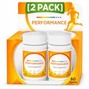 Centrrum Performance Multivitamin & Mineral Tablets 60 Count inkl C, D, and Iron (pakke med 2)