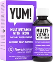 NovaFerrum Yum Beeg 124; Multivitamin med Jern til spædbørn, Toddlers & Kids Beeg 124; Formeringsstøtte â 124; Age 4 & Under # 124; Gluten fri Certificeret 124; Sukker fri â 124; Raspberry Grape â 124; 120 Servering
