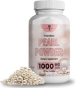 Perle pulver supplement til hud sundhed - Anti- Aging, Antioxidant & Collagen produktion - sunde øjne, hår & negle, understøtter immunitet, mad og søvn - Med Calcium & Aminosyrer 120 kapsler 1000mg