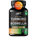 Gurkemeje Boswellia Extract Supplement 2000 mg - Extra Strength Boswellia Serrata with Gurkemeje Curcumin - 95% Curcuminoids with Boswellia Extract Capsules - Standardized High Potency - Made in USA