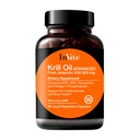 Inviter Health Krill Oil Advanced - Understøtter kardiovaskulær og hjerne sundhed - Forsyninger EPA, DHA, Astaxanthin og Omega-3 fosfolipider - 60 kapsler