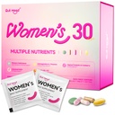 Multivitamin til kvinder Daglige vitaminpakker til 30 plus med D3 + K2, NR1000, Probiotika & Ashwagandha Budd124; Supplement for skønhed, Stress Relief, Bone & Heart Health, Energy, Gut & Hormon Balance 124; 30 dag