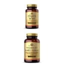 Solgar vitamin K2 (MK- 7) 100mcg, 50 Vegetabilske kapsler - Understøtter Bone Health Vitamin D3 (Cholecalciferol) 250 MCG (10.000 IE), 120 Softgels - Immunsystemet Support