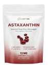 Astaxanthin 12mg Antioxidants Supplement - Natural Microalger Source - Lipid-Based Softgel for Enhanced Absorption - Cognitive, Vision & Joint Support - 30 Softgels (Pack of 1)