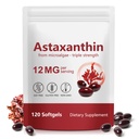 ITSDAWN Astaxanthin 12mg, 120 Softgel Antioxidant Supplement for øje, hud, immunforsvar, naturlige mikroalger Kilde, 4 måneder Supply