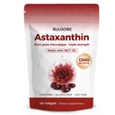 Astaxanthin 12mg med MCT Oil - 120 Softgel, Premium Astaxanthin Organic Supplements, for Nyrer, Øjne & Hud, Naturlige Mikroalger Kilde, Triple Strength, Non- GMO & Gluten Free (Pack of 1)