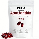 Astaxanthin 12mg, Natural Astaxanthin Kosttilskud Alger, 120 Softgels 4- Måned Supply