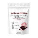 Astaxanthin 12mg, Premium Astaxanthin Antioxidant Kosttilskud, understøtter øje, hud, immunforsvar, fælles, intern cirkulation, ikke-GMO Verificeret & Gluten Free - 200 Softgels