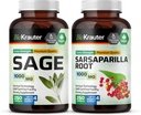 BIO KRAUTER Sage 250 Capsules & Sarsaparilla 250 Capsules
