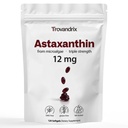 Astaxanthin Supplement med 12 mg Haematococcus Pluvialis Softgels - High Potency Antioxidant Support for Eye, Immuno & Skin Health, Alger Based Formel, 120 Softgels (4 - Måned Supply)