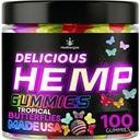 Hamp gummier til søvn, dyb rolig nat-naturlige Hempseed Oil Omega Sommerfugle Gummy Candy- Made in USA- 100 Greve