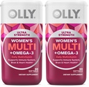 OLLY Ultra Women 's Multi Softgel, Total Health and Immune Support, Omega- 3s, Iron, Vitaminer A, D, C, E, B12, Daily Multivitamin, 30 Day Supply -, 60 Greve (Pack of 2)