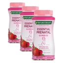 Nature 's Bounty Optimal Solutions Essential Prenatal Gummies, Folsyre og jod, Omega 3 og DHA, 25 Servering, 50 Greve (Pack of 3)