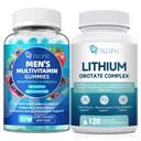 Migcopat Mænds Multivitamin Gummies & Lithium Orot Complex Bundle, Omega-3, Magnesium