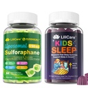 LILICARE Kids Sleep Gummies & Sulforaphane med Glutathione Gummies