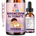 Kids Magnesium Glycinate Sleep Liquid Drops - Magnesium Glycinate med L-theanin til søvn & rolig support - Melatoninfri, sukkerfri Raspberry Falvor - 1 flasker, 30ml hver