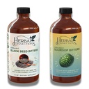 Urteforbindelser Organic Soursop & Black Seed Bitters Bundle - Natural Plant- baserede ingredienser til Gentle Detox & fordøjelsessygdomme To flasker, 32 Ounces (16 Ounces Hver), 64 Serveringer