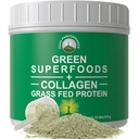 Green Superfood + Grass Fed Collagen Peptider Powder - Ultimate Blend of Best Tasting Green Superfood med Pure Pasture Raised Hydrolysed Protein Powder for Skin Hår + fælles sundhed