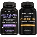 Vital Vitamin Multi- Collagen Plus 150 ct + Astaxanthin 60 ct