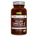 Igennus Vegan Omega-3 Natural Algae Oil, DHA & EPA, Certified Pure, Plant Based Fatty Acid Supplement, med Astaxanthin Antioxidant, 60 små bløddele, 2 per dag, 30 Servere