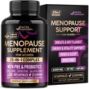 Menopause Supplements for Women - Dong Quai, Black Cohosh, Pre & Probiotics - Sweats & Hot Flashes Relief - Digestion, Sleep & Mood Support - 25-in-1 Perimenopause Complex - Lab Tested - 60 Capsules
