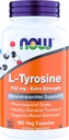 Now Foods Supplements, L- Tyrosine 750 mg, Understøtter Mental Alertness *, Neurotransmitter Support *, 180 Veg kapsler