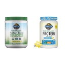 Have of Life Raw Organic Perfect Food Green Superfood Juiced Green Powder - Original Stevia- Free & Organic Vegan Vanilla Protein Powder 22g