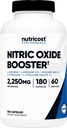 Nutricost nitrogenoxid Booster 2250mg, 180 kapsler - 750mg Per Casule, 60 Servere - Gluten fri og ikke-GMO
