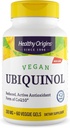 Healthy Origins Vegan Ubiquinol (Active Form of CoQ10), 100 mg - Kaneka Ubiquinol Supplements for Heart Health & Antioxidant Support - Gluten-Free & Non-GMO Supplement - 60 Veggie Gels