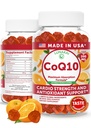 Lunakai USA Lavet CoQ10 Gummies for voksne - 200mg høj potens Coenzym Q10 Supplement for Daily Heart, Energy & Antioxidant Support til kvinder & mænd, Non- GMO, 60ct