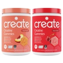 Opret Creatine Monohydrate Gummies - Peach Pump Duo - Sour Peach & Sour Cherry - Creatine Gummies for Women & Men, NSF Certified, 3. part testet, Anti- smelteformel, 180 Greve (2 - Pack)