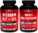 Divine Bounty Vitamin K2 med D3 & Mænds Multivitamin Bundle