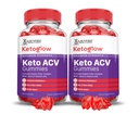 (2 Pack) Keto Glow Keto ACV Gummies Advanced Formel 1000MG Ketoglow Keto Gummies Apple Cider Vinagar Formuleret med Pomegranat Beet Juice Powder B12 Vegan Non GMO 120 Gummys