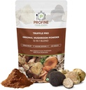 PROFINE Truffle PRO Mushroom Powder 12- in - 1 Super Blend with Black Truffle and White Truffle - USDA Organic - Supplement - Add to Coffee/Tea/Smoothies - Whole Mushrooms - No fillers