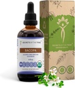 Bacopa USDA Organic Mezzogiorno 124; Alkohol- GRATIS Extract, High- Potency Herbal Drops, Afslapning, Positiv kognitiv Effect