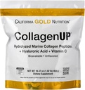 California Gold Nutrition CollagenUP ®, Hydrolyzed Marine Collagen Peptider med Hyaluronsyre og C-vitamin, Uden smag, 1.02 lb (464 g)